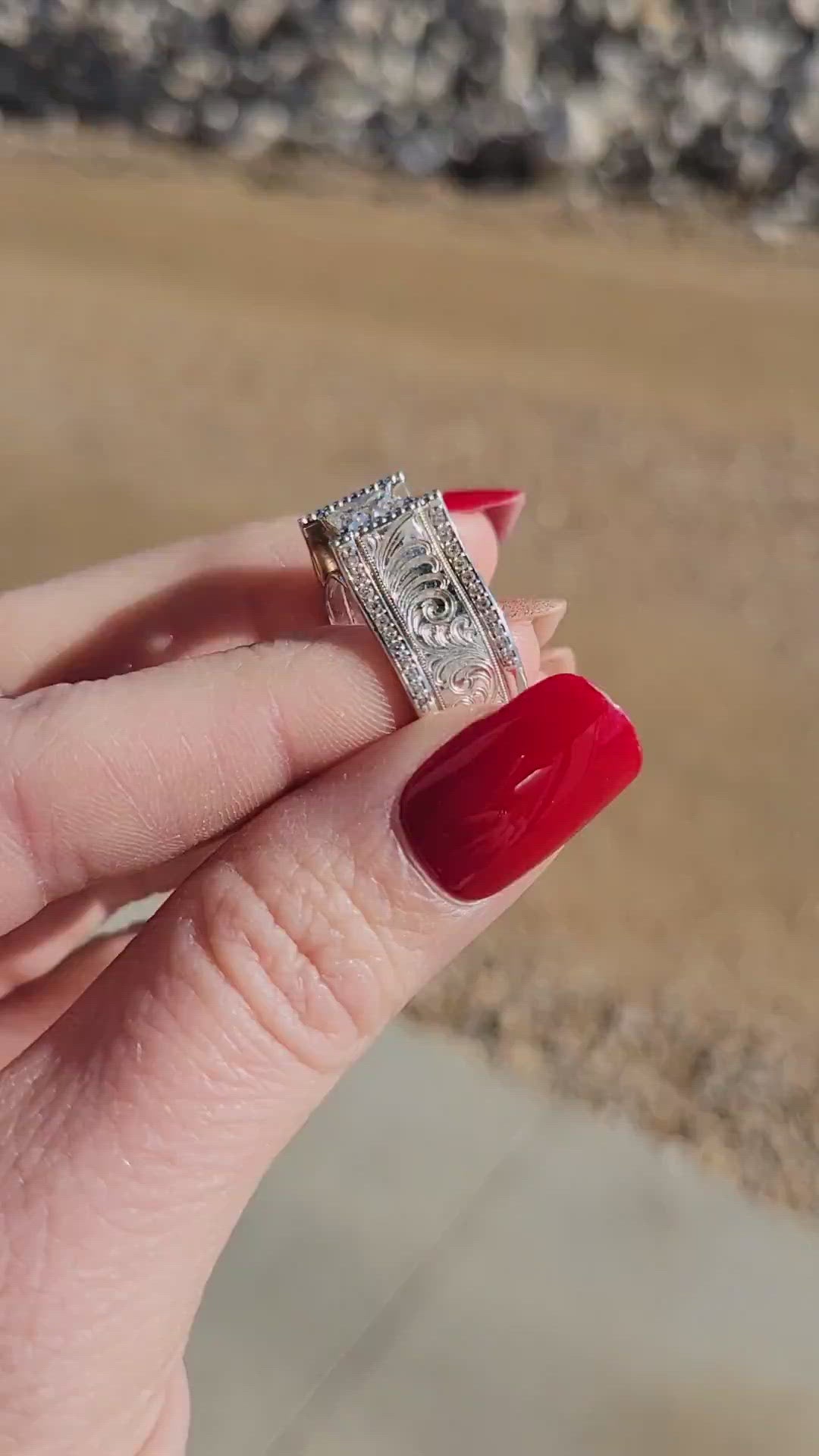 Niessing Contemporary Rosewood Princess Engagement Ring – DESIGNYARD